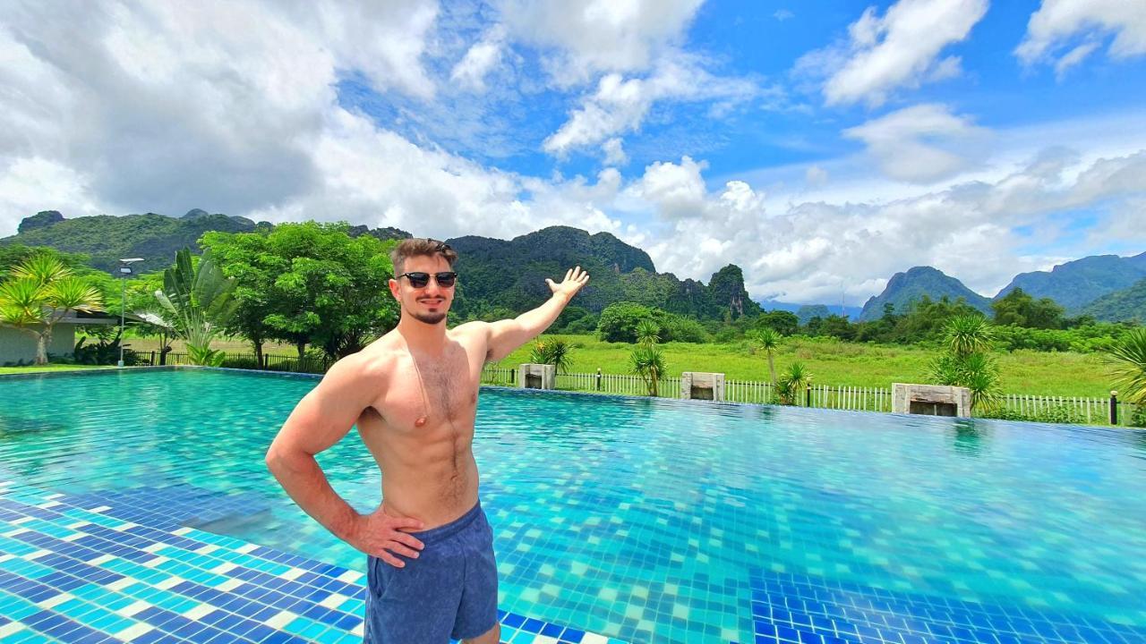 Lisha Garden Resort Hotel Vang Vieng Dış mekan fotoğraf