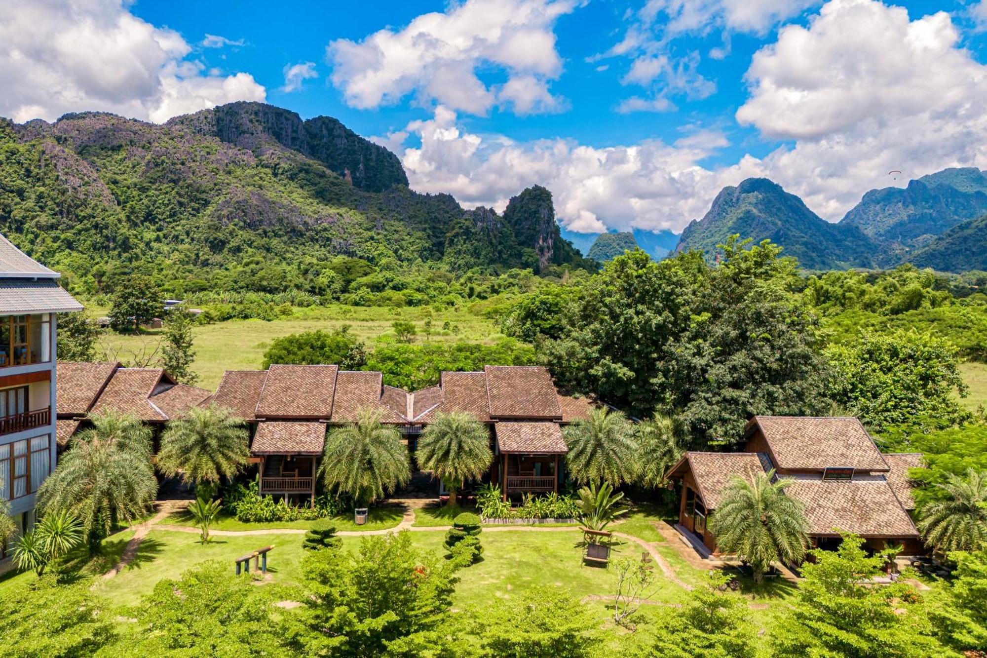 Lisha Garden Resort Hotel Vang Vieng Dış mekan fotoğraf