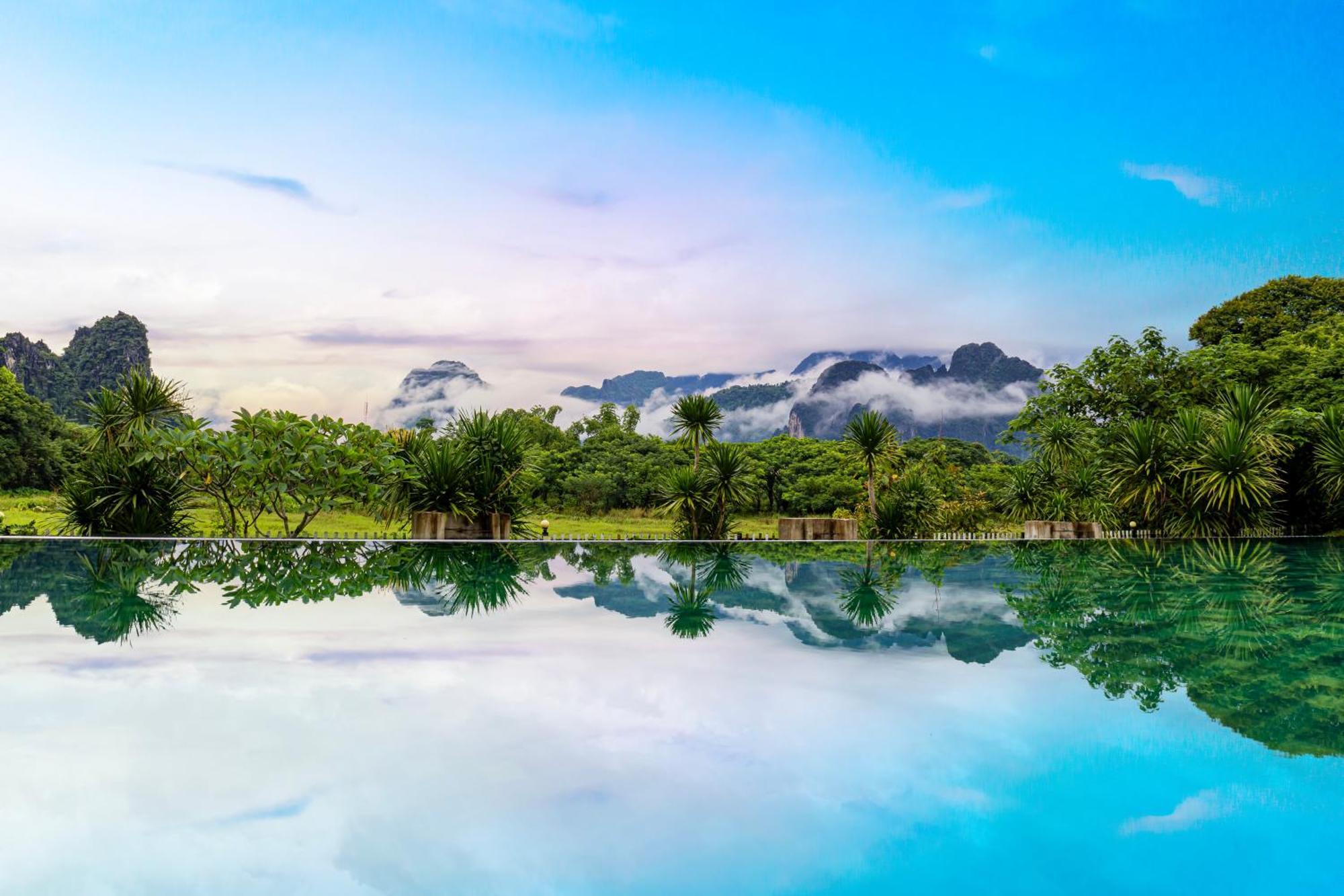 Lisha Garden Resort Hotel Vang Vieng Dış mekan fotoğraf